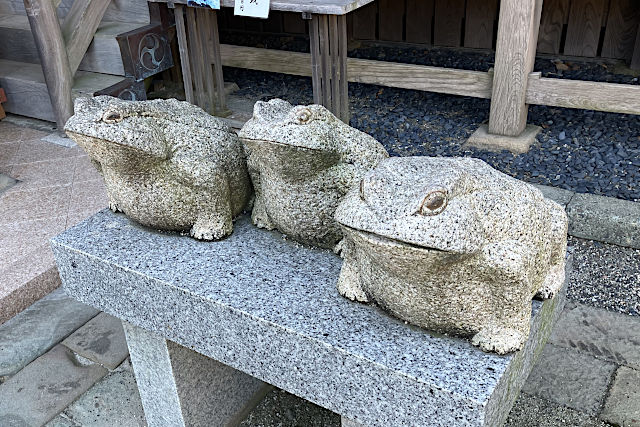 大洗磯前神社・無事カエル