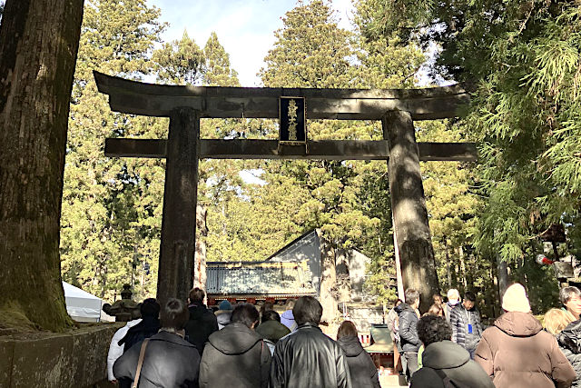 日光東照宮の石鳥居