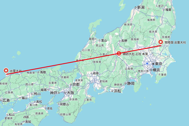 出雲大社〜諏訪大社〜常陸国出雲大社