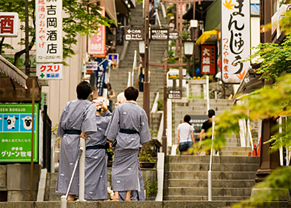 石段街の伊香保温泉