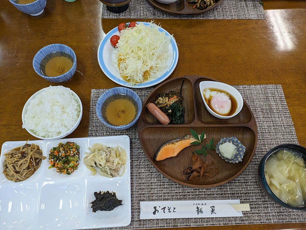 龍氣での朝食